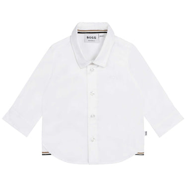 Camisa BOSS blanca para bebé